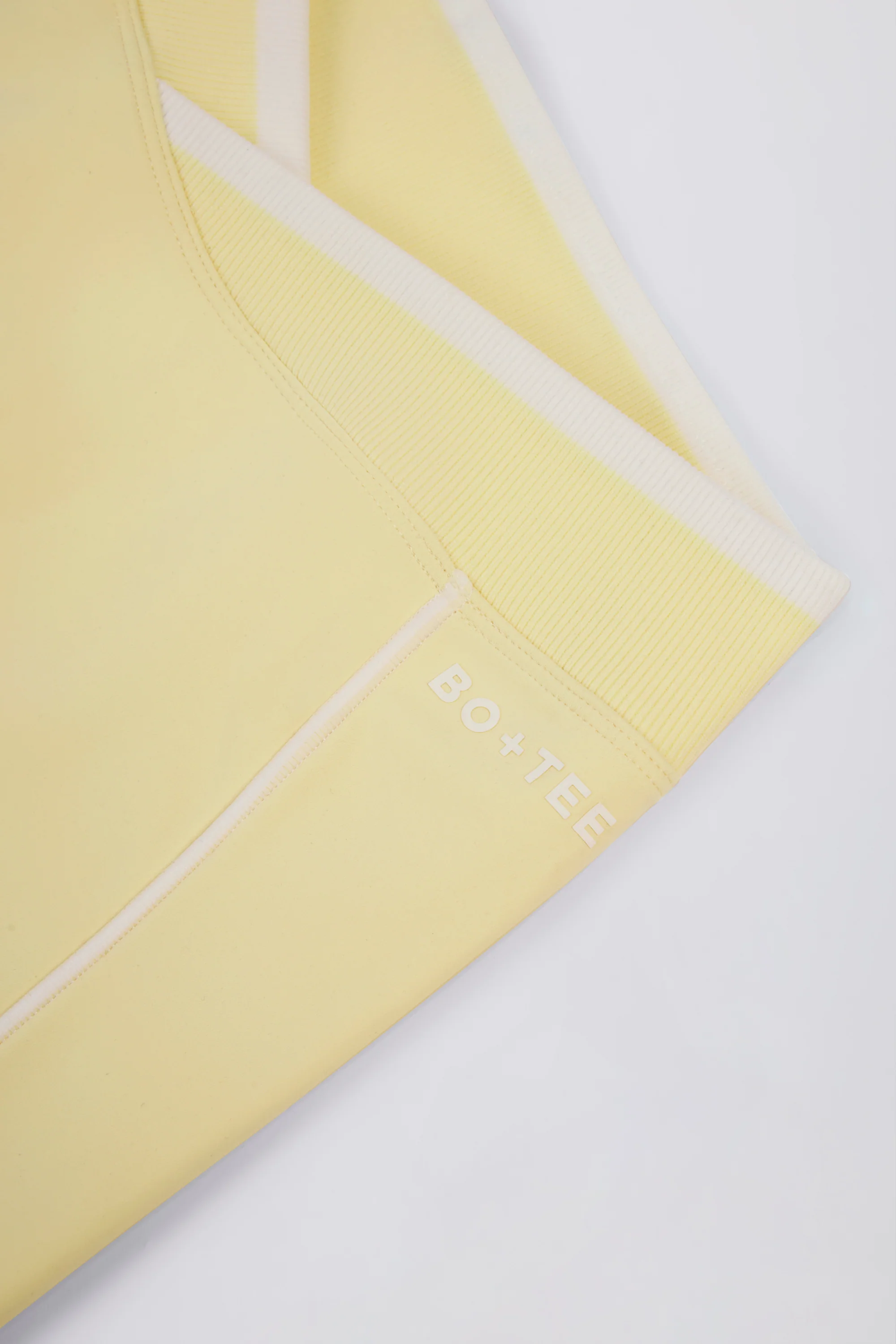 Soft Active Wrapover Contrast Mini Shorts in Soft Yellow - Image 6