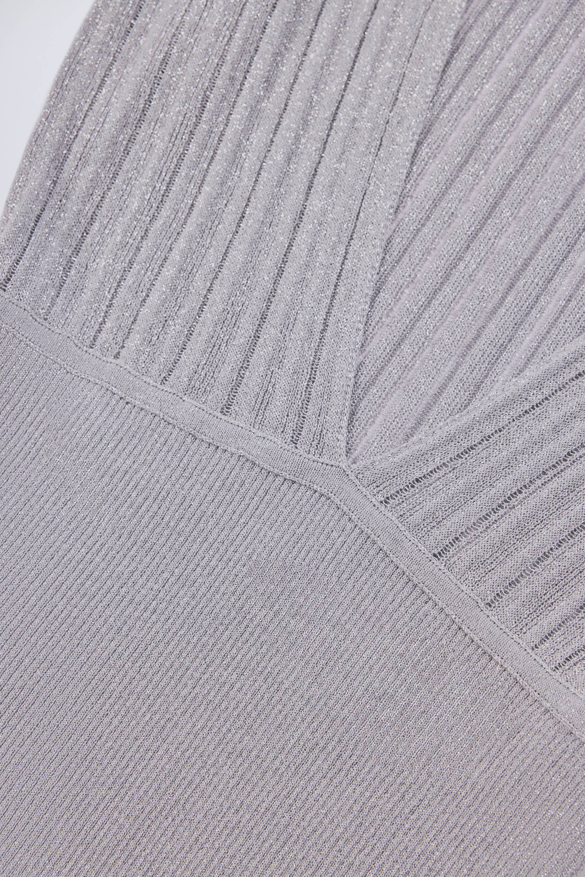 Backless Halterneck Maxi Dress in Silver - Image 6