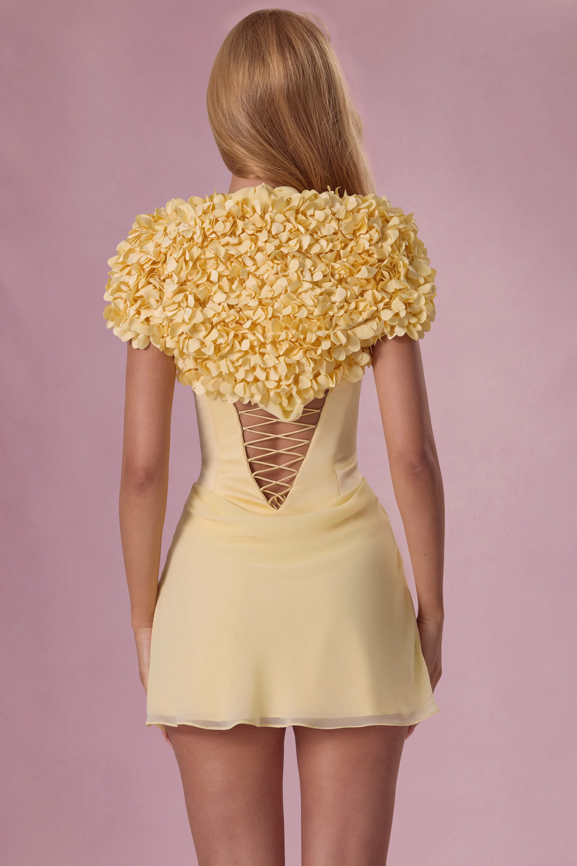Cropped Bolero in Butter Yellow - Image 2