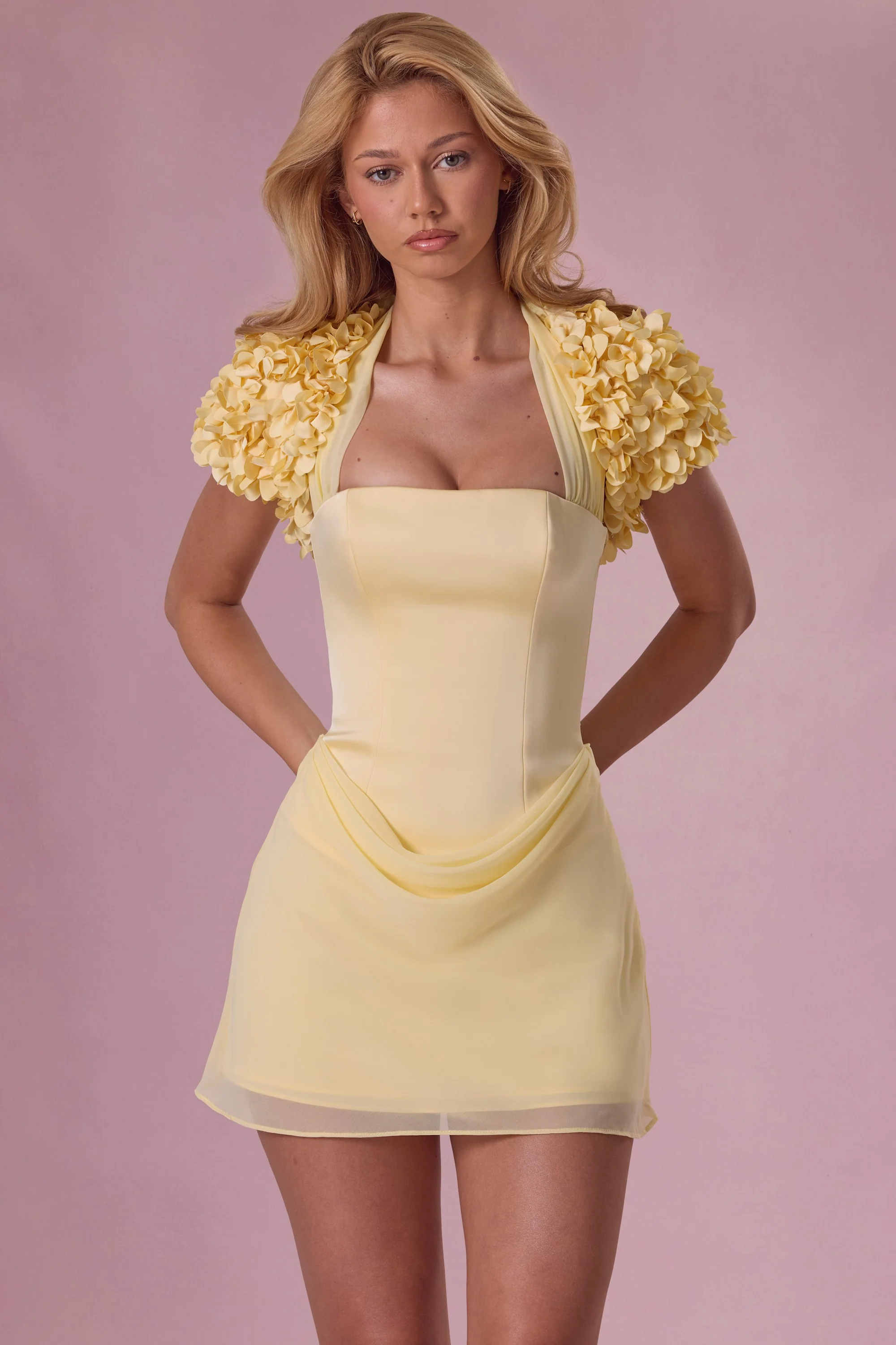 Cropped Bolero in Butter Yellow - Image 5