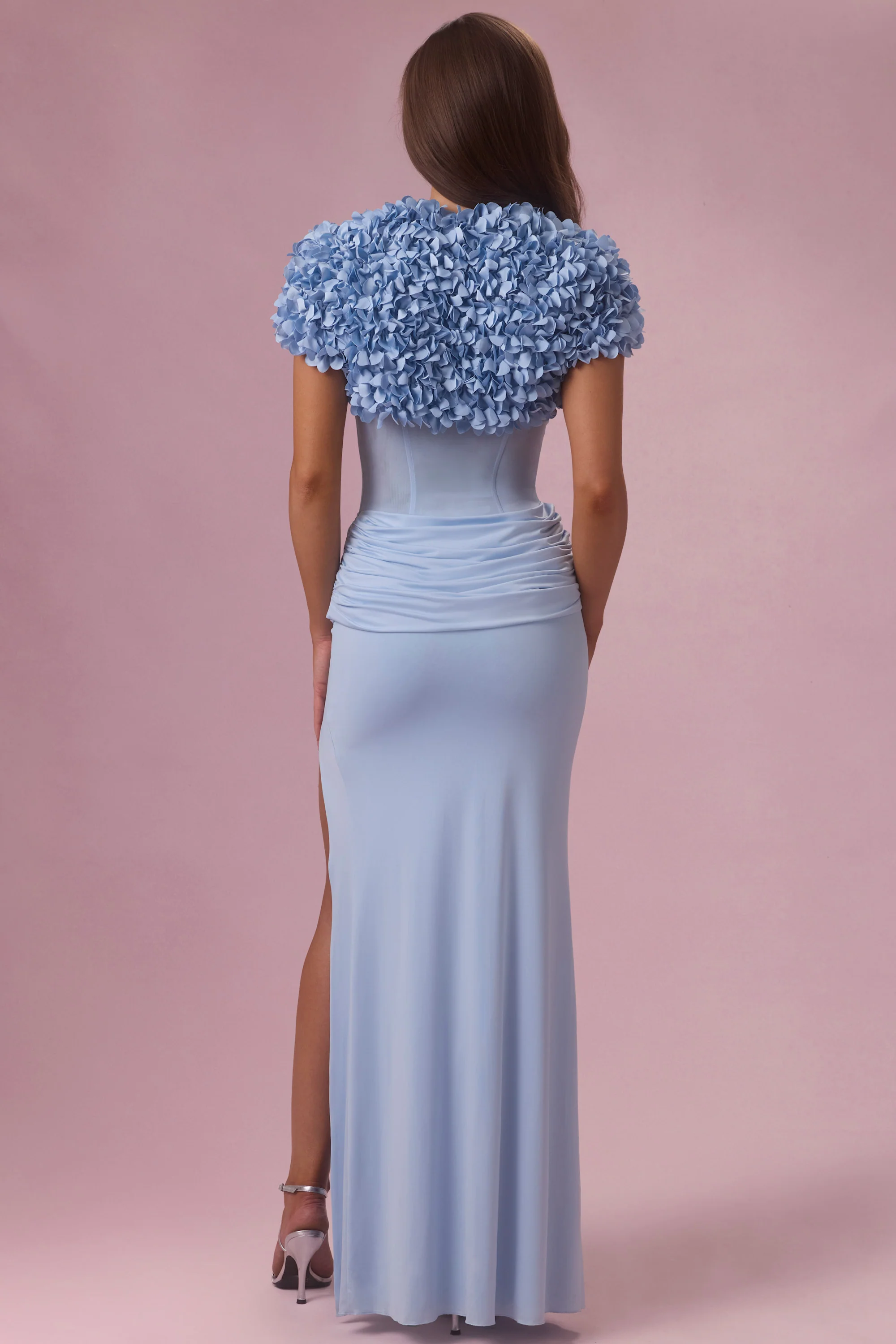 Cropped Bolero  in Powder Blue - Image 2