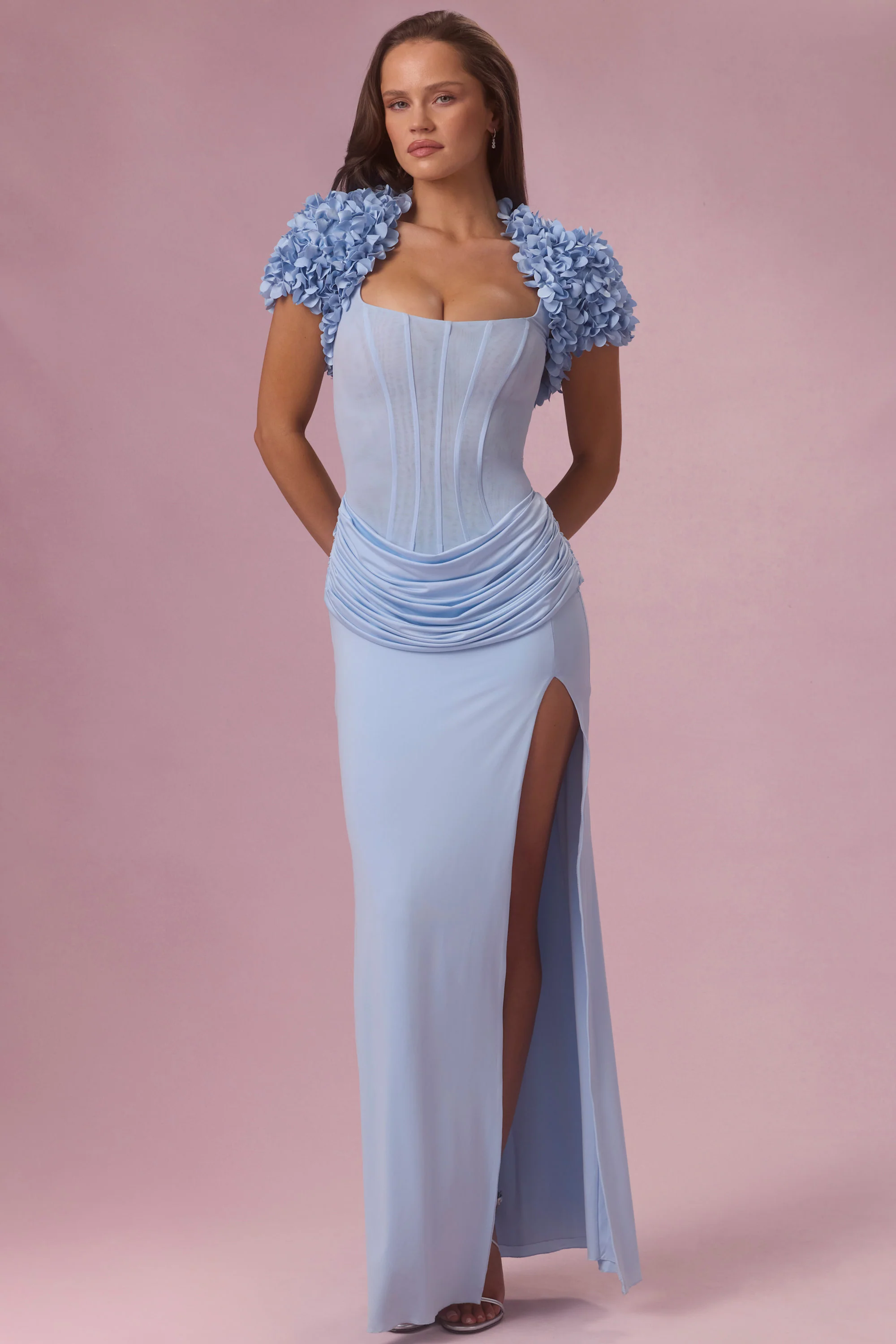 Cropped Bolero  in Powder Blue - Image 5