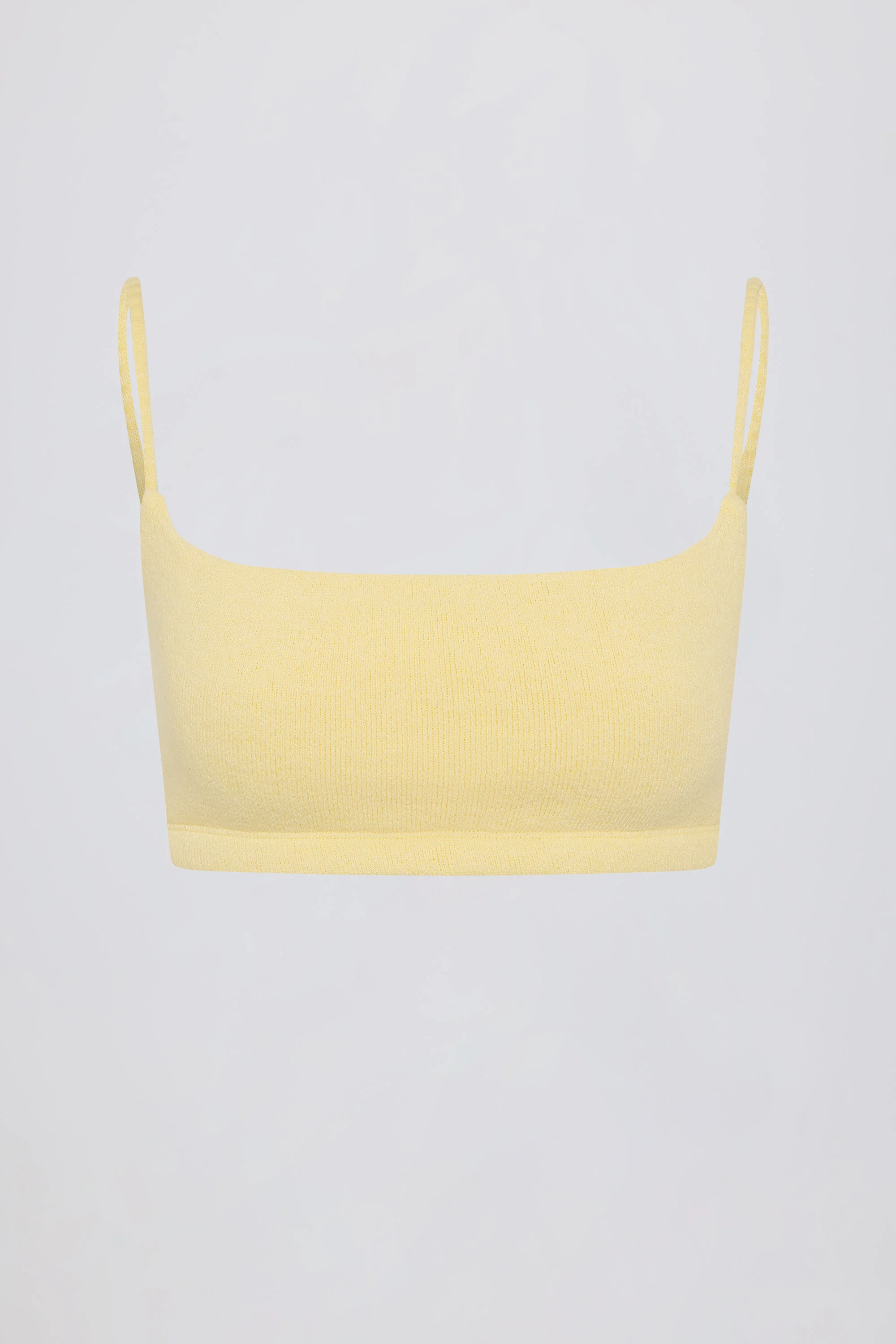 Square-Neck Bralette in Lemon - Image 4