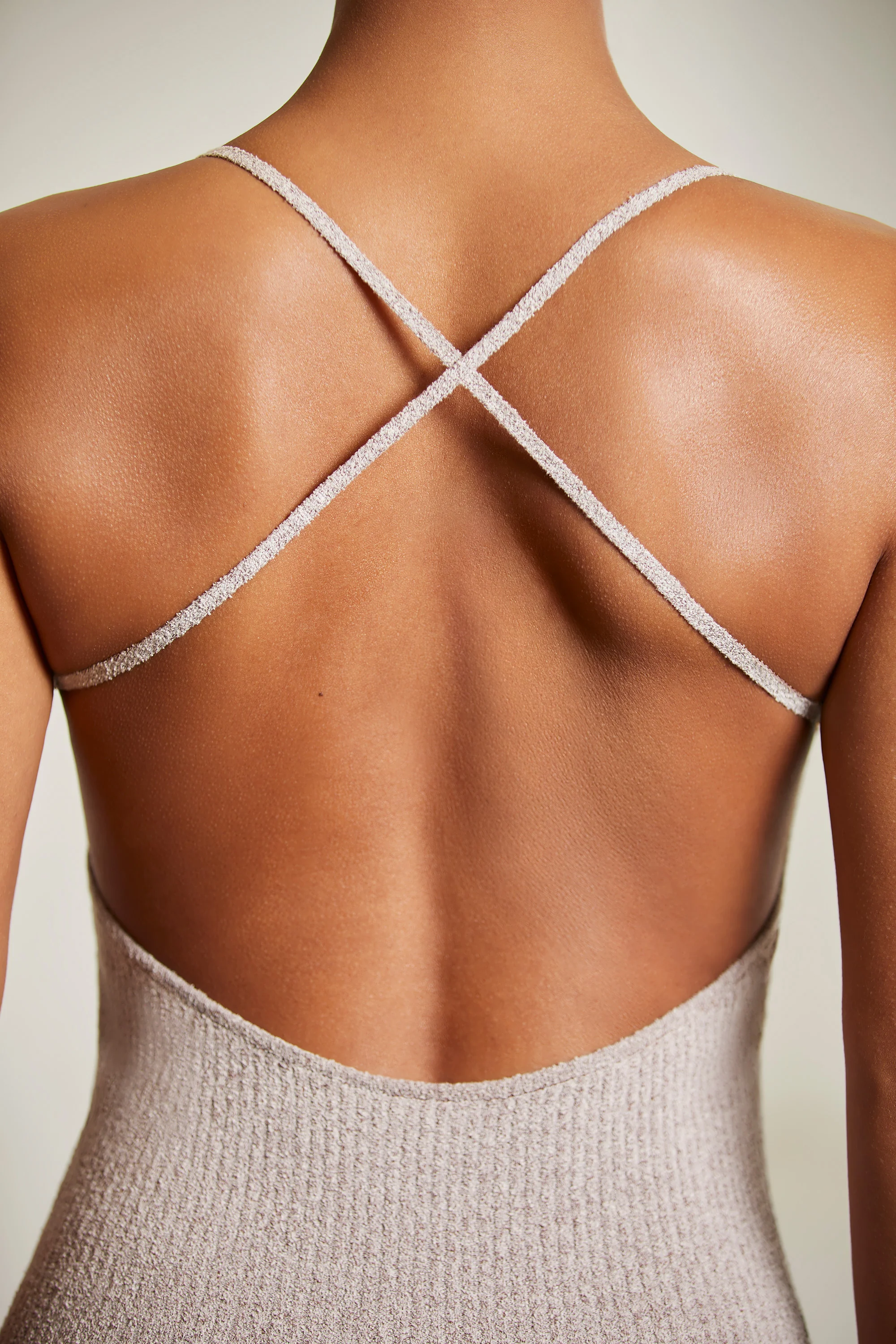 Low Back Maxi Dress in Chocolate - Image 4