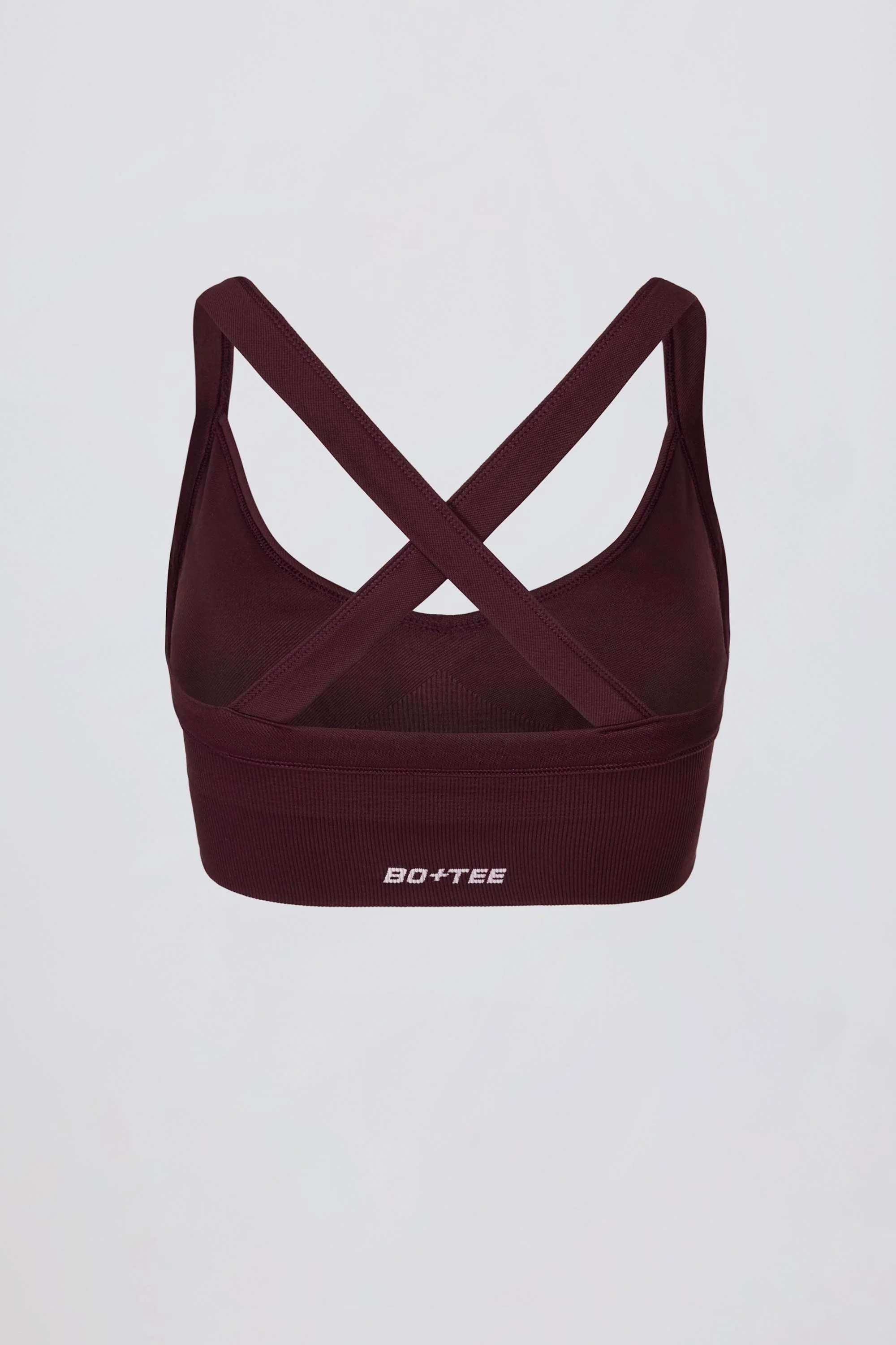 Super Sculpt Seamless Crossback Sports Bra in Burgundy - Image 4
