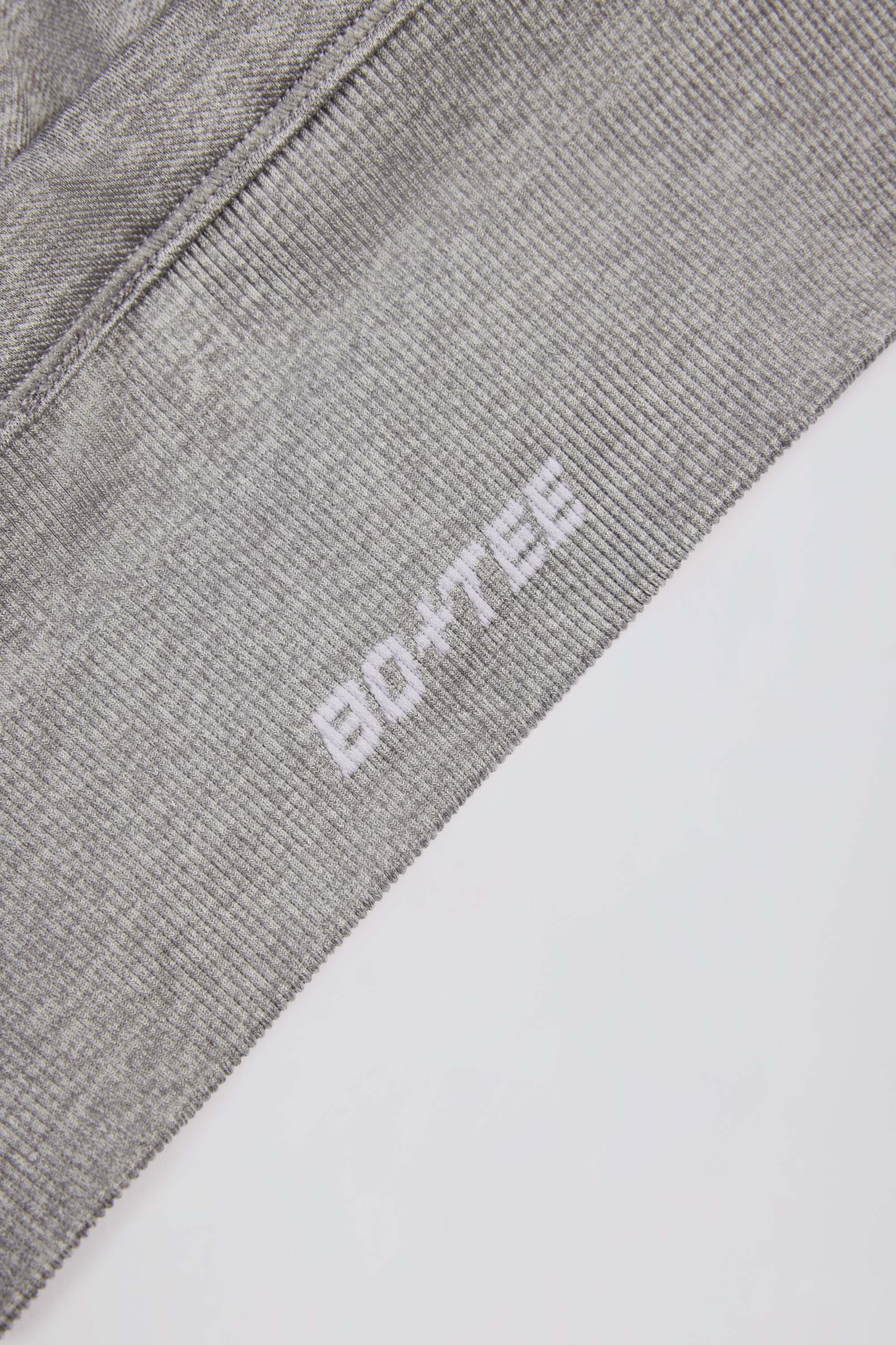 Super Sculpt Seamless Crossback Sports Bra in Grey Marl - Image 5