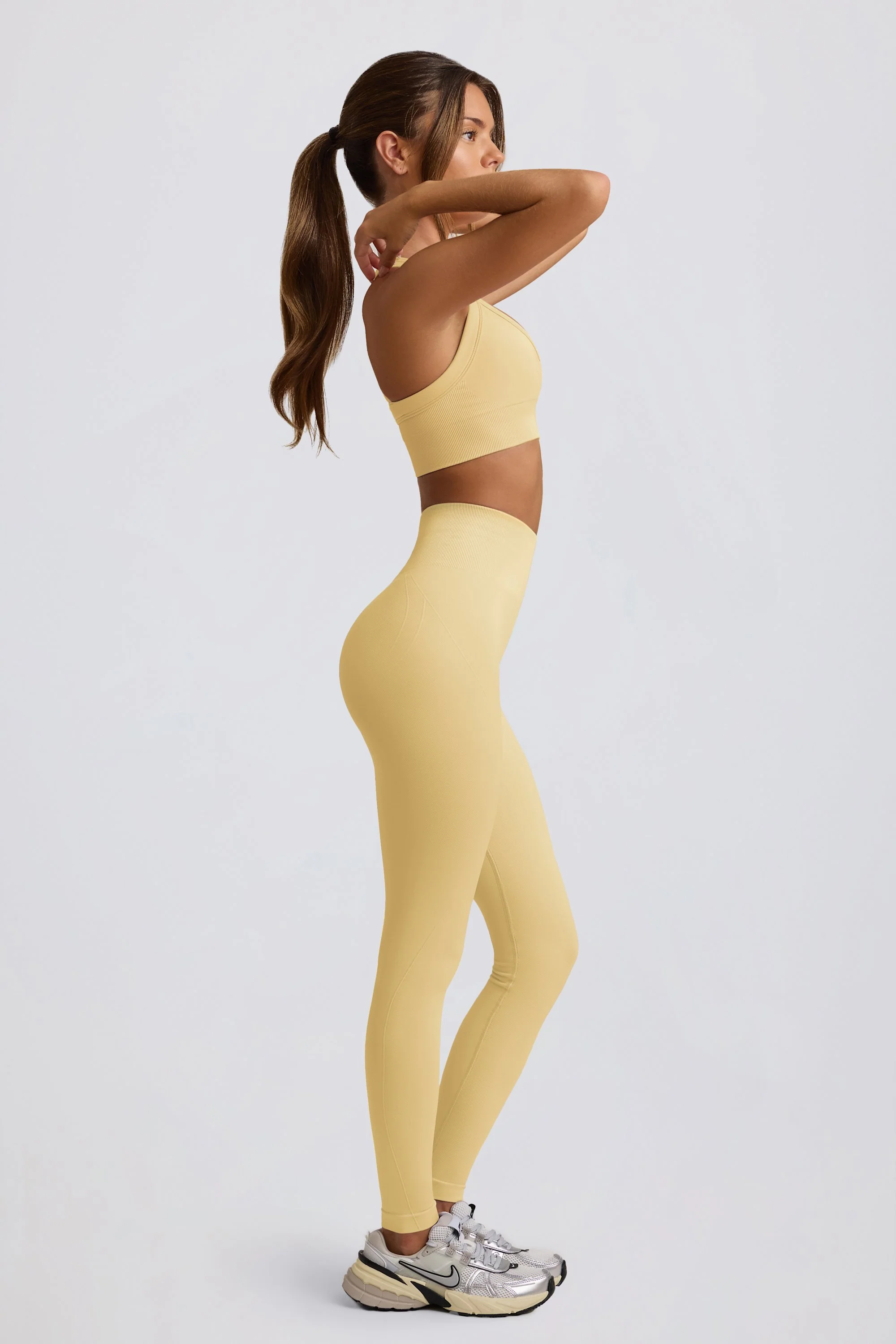 Super Sculpt Seamless High-Waist Leggings in Butter - Image 3