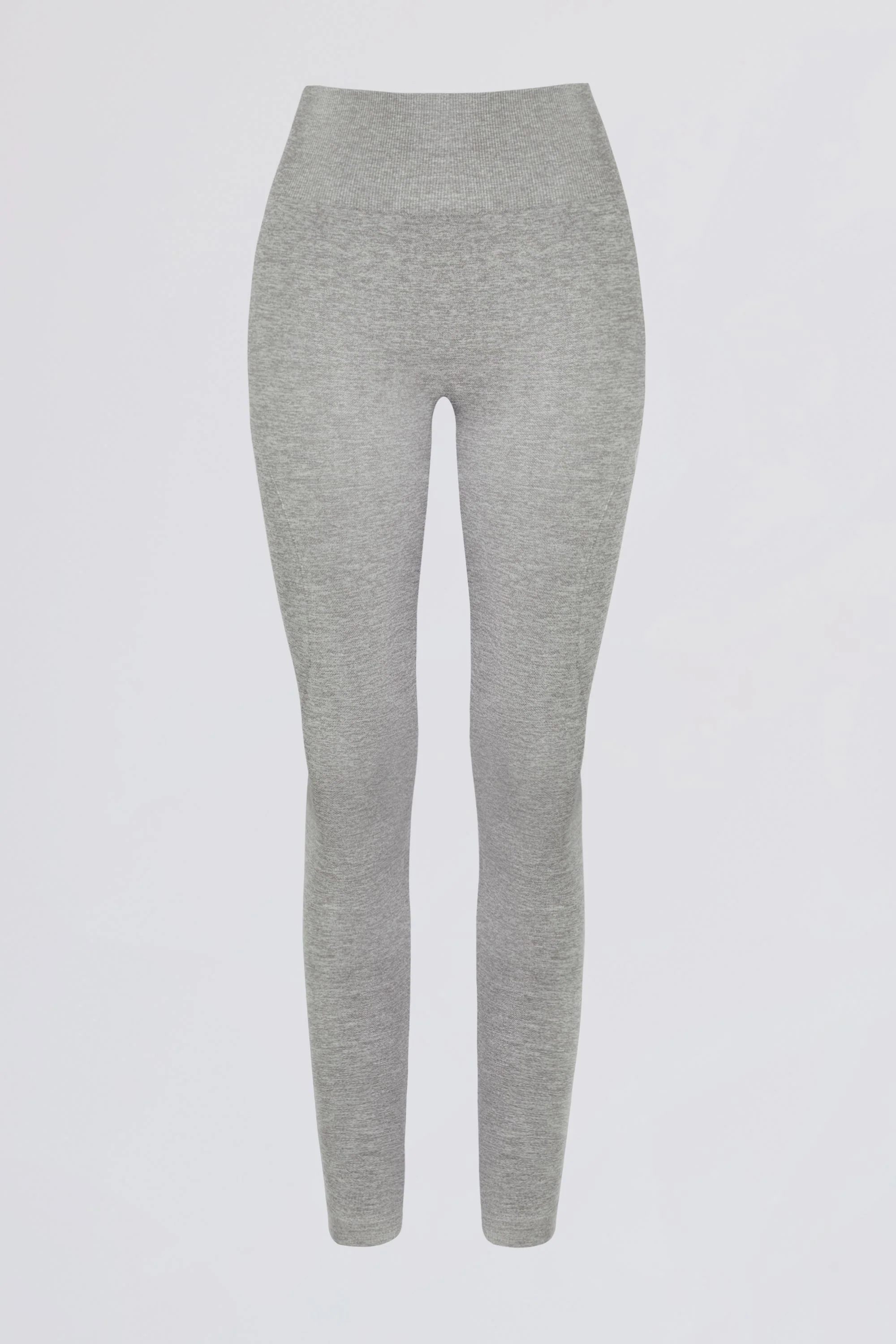 Super Sculpt Seamless High-Waist Leggings in Grey Marl - Image 3