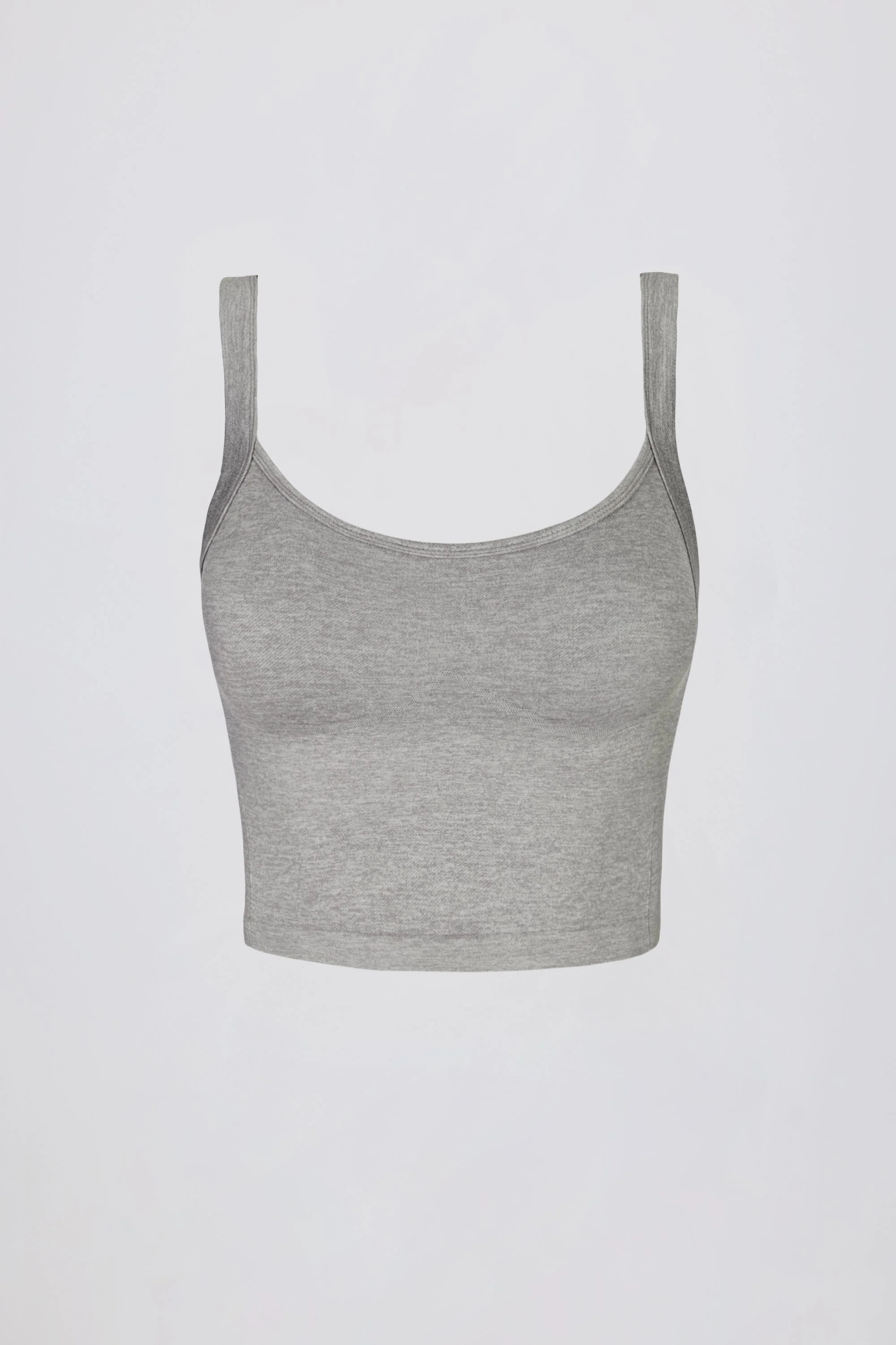 Super Sculpt Seamless Longline Camisole Top in Grey Marl - Image 3
