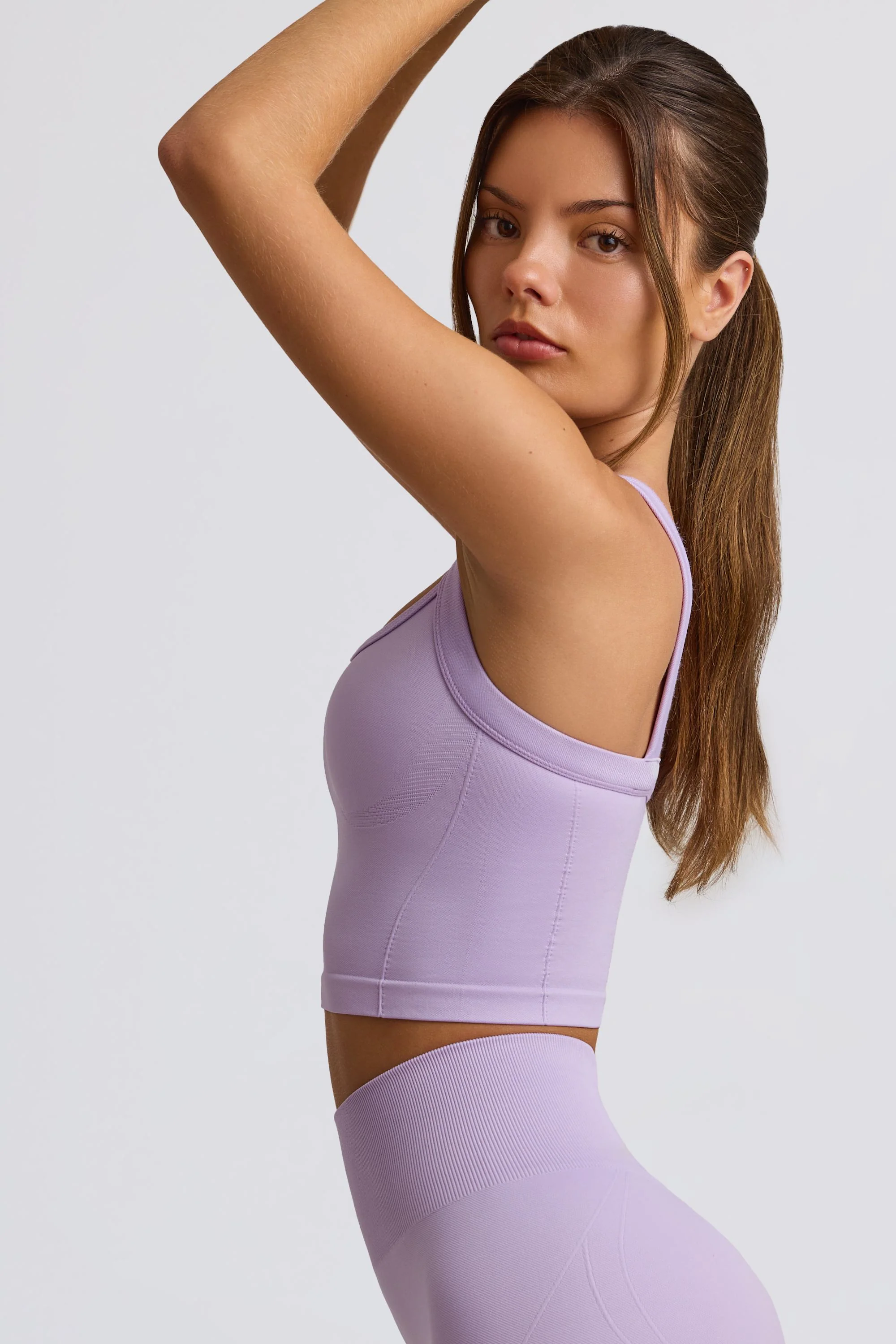 Super Sculpt Seamless Longline Camisole Top in Lavender - Image 3