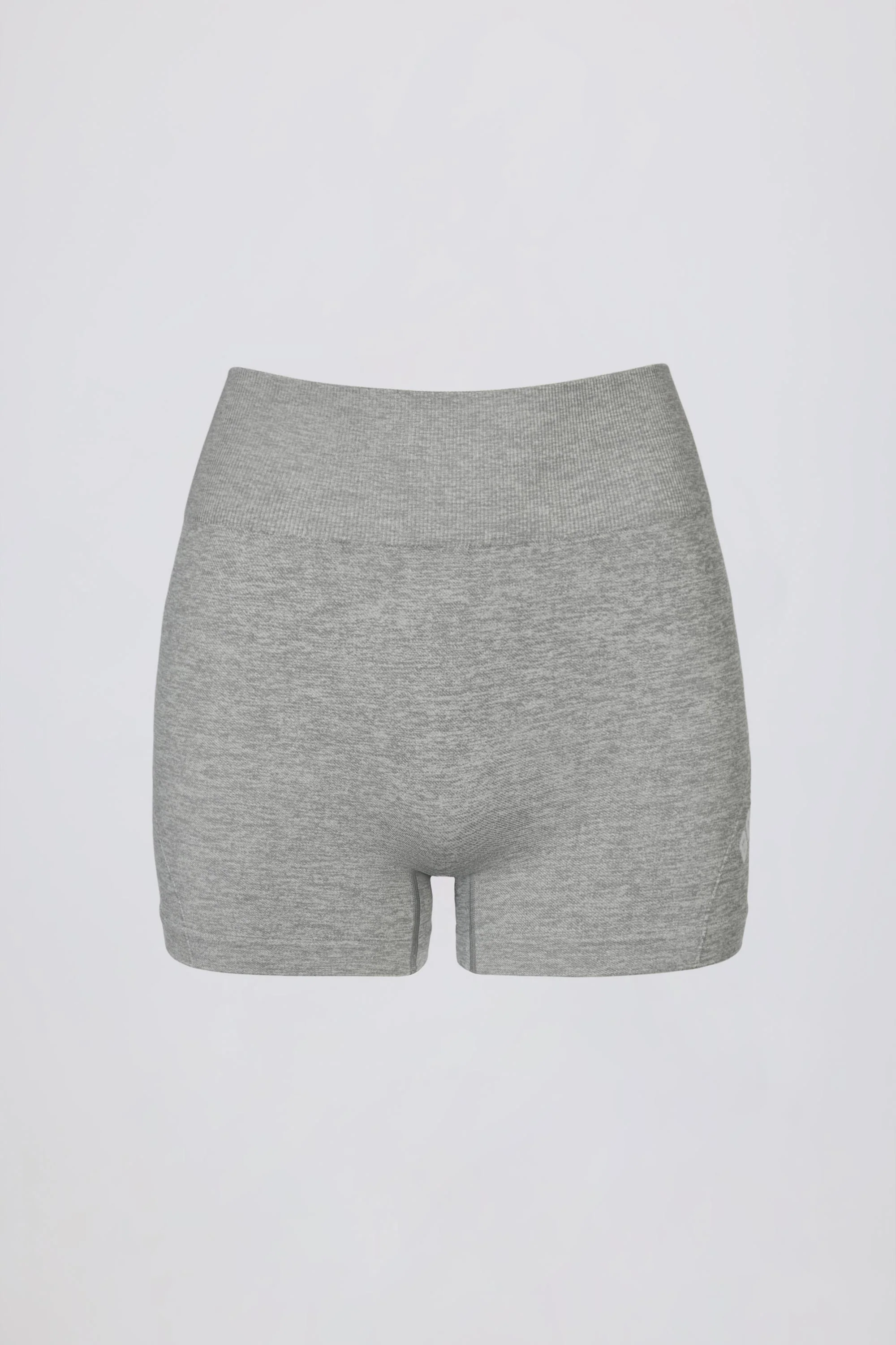 Super Sculpt Seamless Mini Shorts in Grey Marl - Image 3