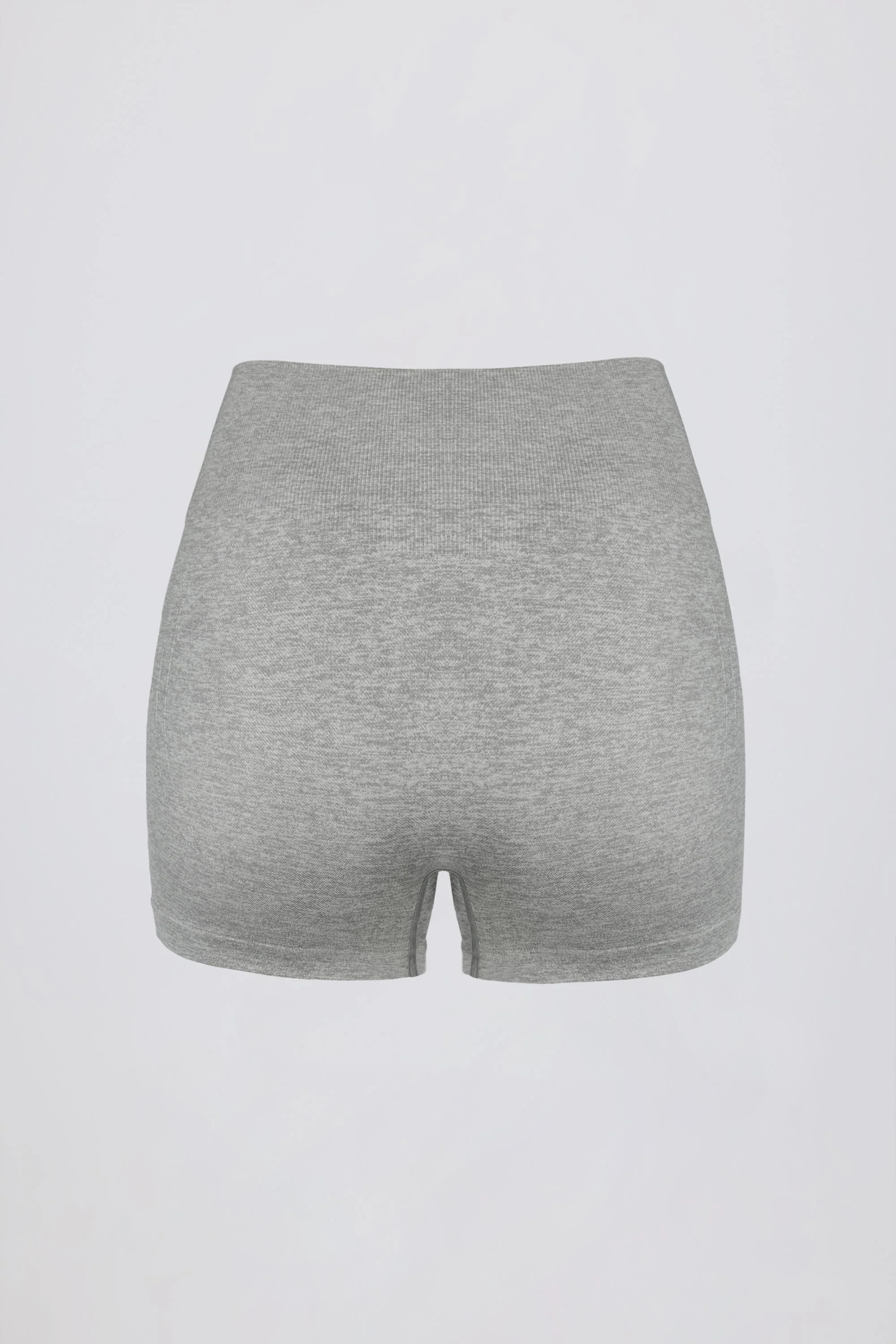 Super Sculpt Seamless Mini Shorts in Grey Marl - Image 4