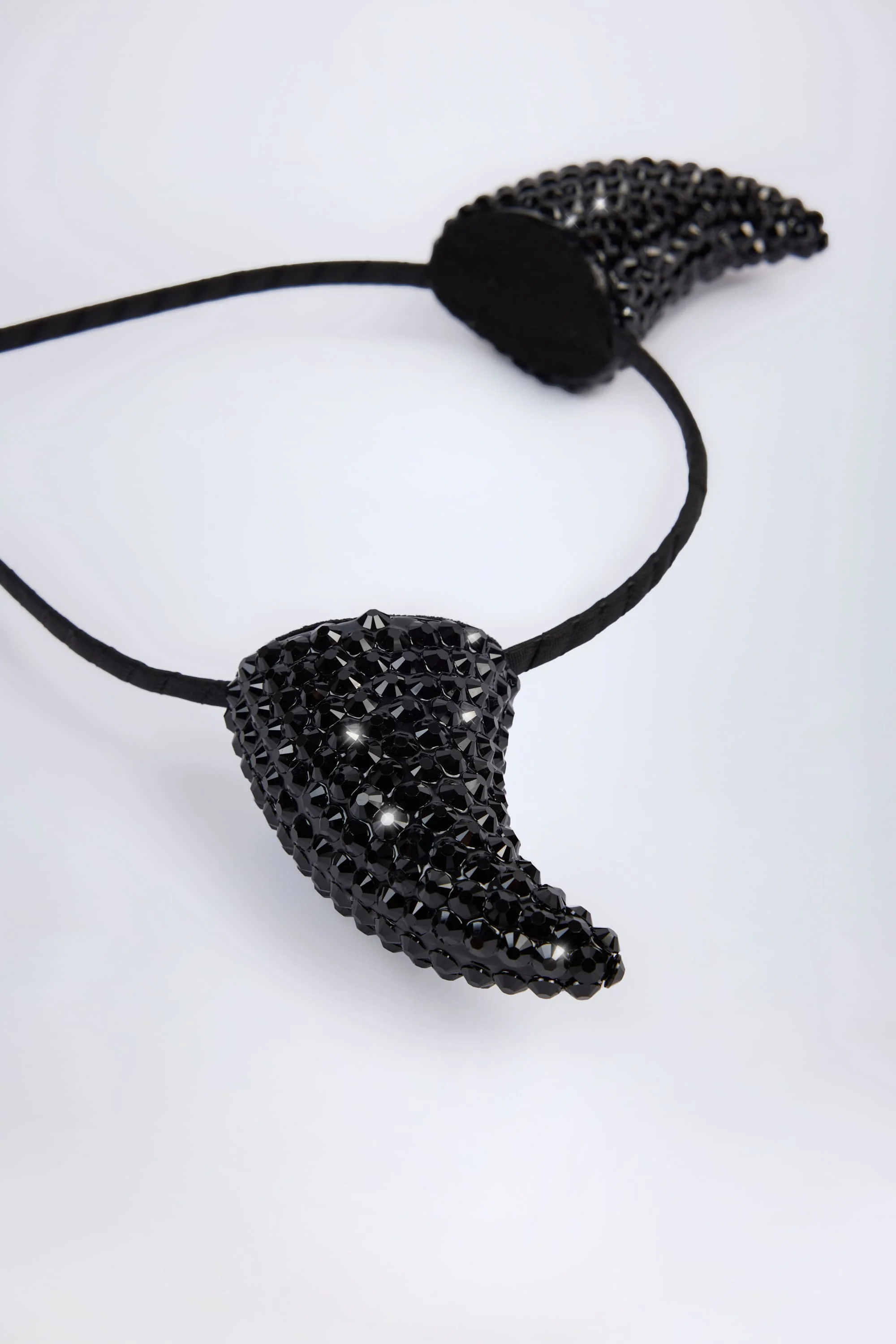 Devil Horns Headband in Black - Image 4