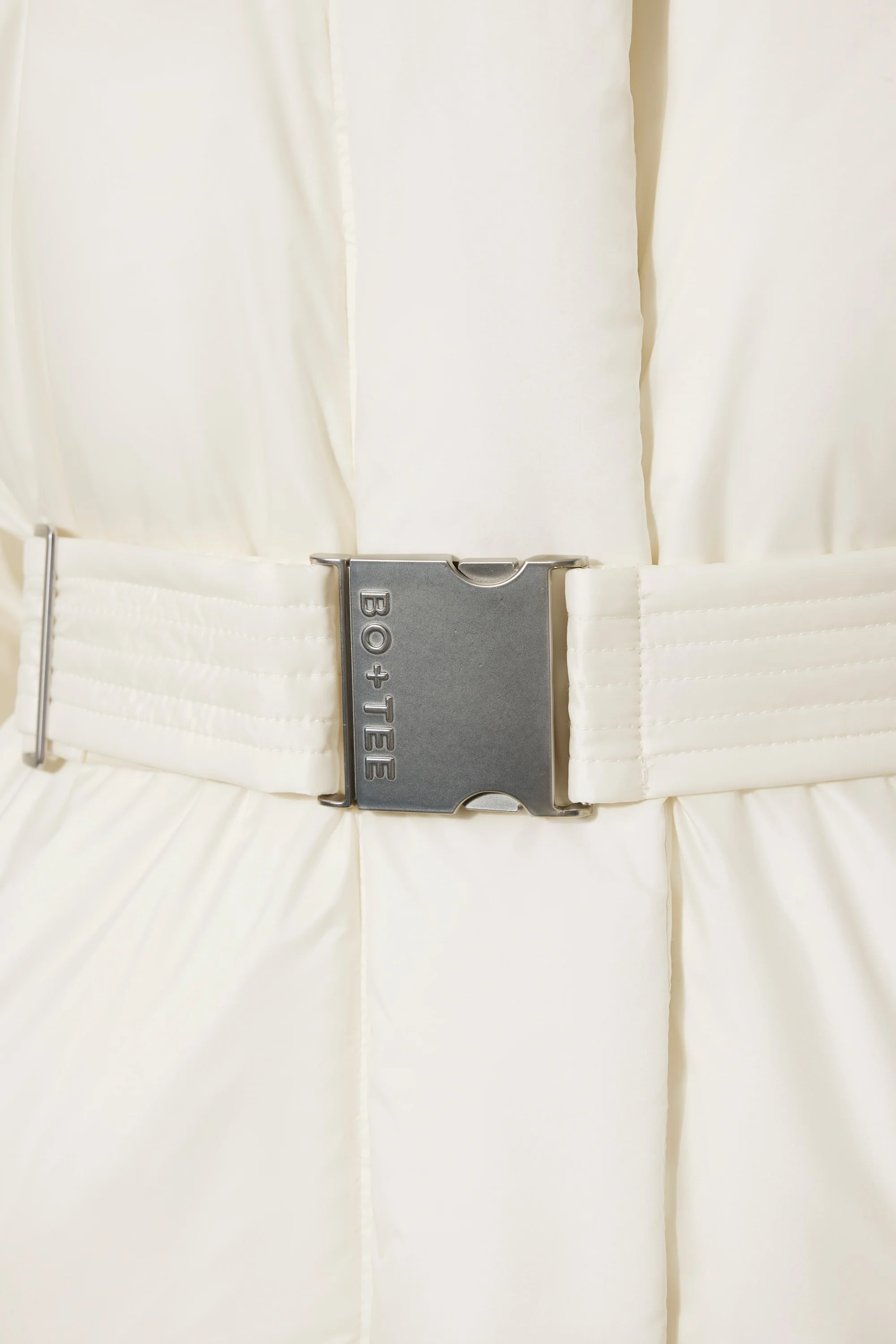 Waterproof Belted Oversized Ski Jacket in Ice - Image 3